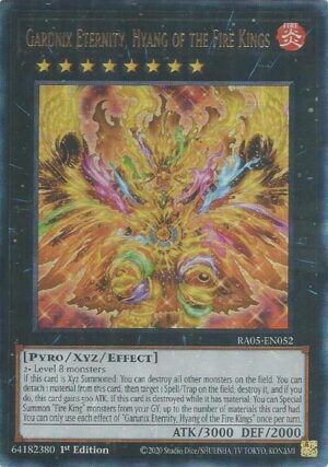Garunix Eternity, Hyang of the Fire Kings (Ultimate Rare) - RA05-EN052: Rarity Collection 5