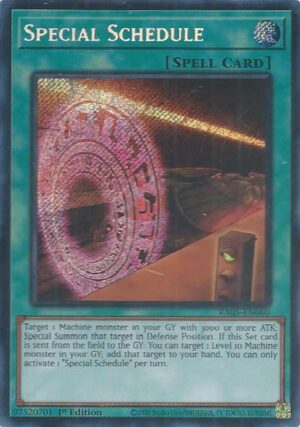 Special Schedule (Secret Rare) - RA05-EN060: Rarity Collection 5
