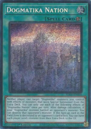 Dogmatika Nation (Secret Rare) - RA05-EN066: Rarity Collection 5
