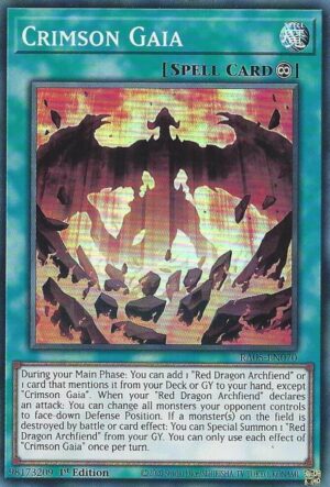 Crimson Gaia - RA05-EN070: Rarity Collection 5