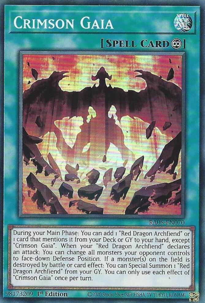 Crimson Gaia - RA05-EN070: Rarity Collection 5