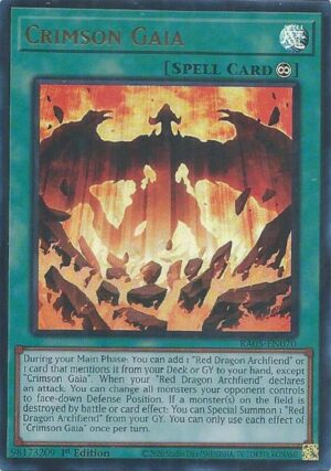 Crimson Gaia (Ultra Rare) - RA05-EN070: Rarity Collection 5
