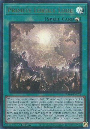 Primite Lordly Lode (Ultra Rare) - RA05-EN072: Rarity Collection 5