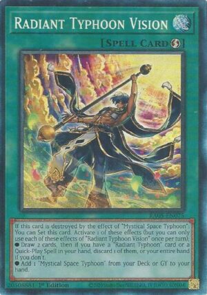 Radiant Typhoon Vision (Collector's Rare) - RA05-EN075: Rarity Collection 5
