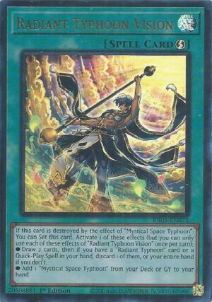 Radiant Typhoon Vision (Ultra Rare) - RA05-EN075: Rarity Collection 5