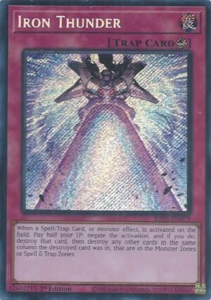 Iron Thunder (Secret Rare) - RA05-EN079: Rarity Collection 5