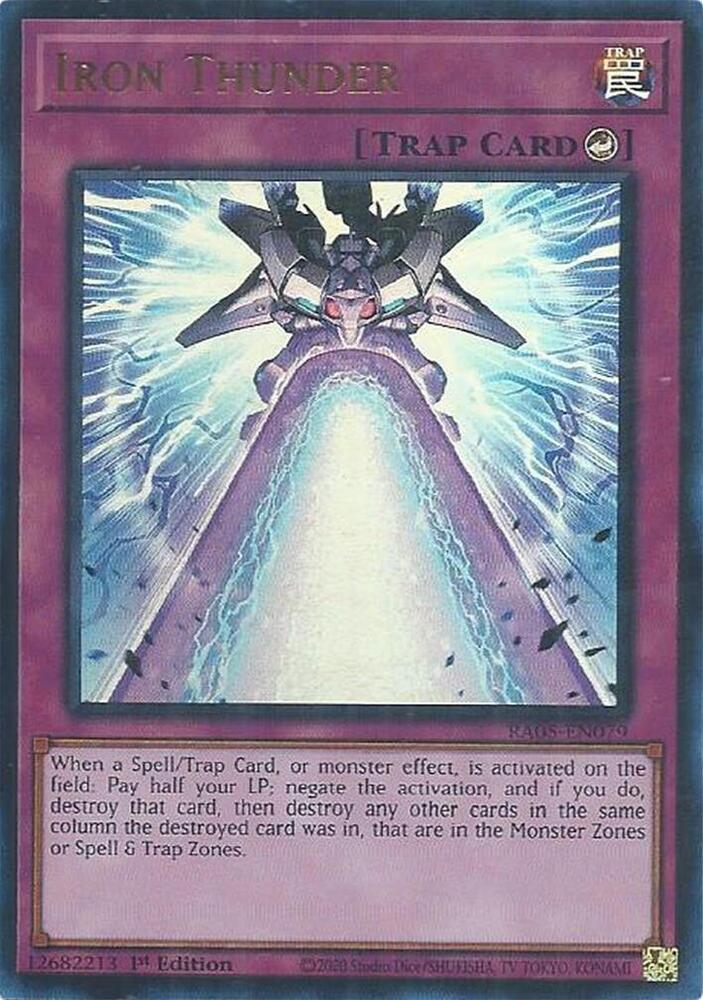 Iron Thunder (Ultra Rare) - RA05-EN079: Rarity Collection 5