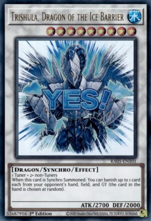 Trishula, Dragon of the Ice Barrier - RA05-EN101: Rarity Collection 5