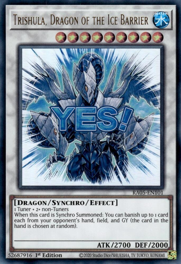 Trishula, Dragon of the Ice Barrier - RA05-EN101: Rarity Collection 5