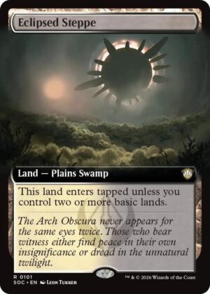 Eclipsed Steppe (Extended Art) - 101: Commander: Secrets of Strixhaven
