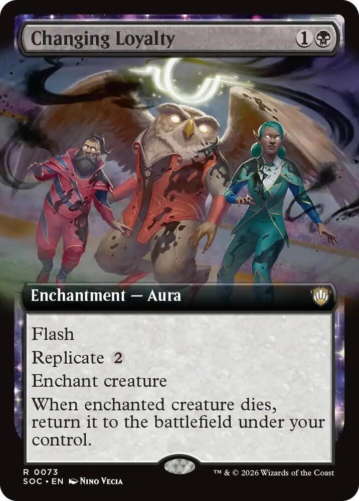 Changing Loyalty (Extended Art) - 73: Commander: Secrets of Strixhaven