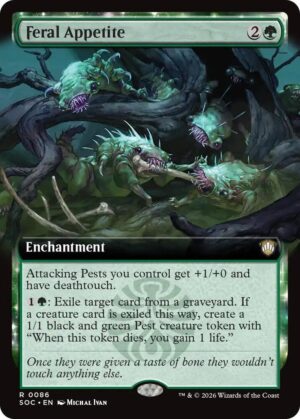 Feral Appetite (Extended Art) - 86: Commander: Secrets of Strixhaven