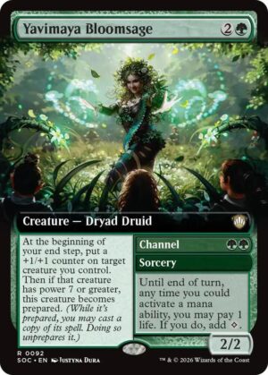 Yavimaya Bloomsage (Extended Art) - 92: Commander: Secrets of Strixhaven