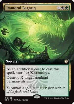 Immoral Bargain (Extended Art) - 95: Commander: Secrets of Strixhaven