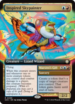 Inspired Skypainter (Extended Art) - 96: Commander: Secrets of Strixhaven