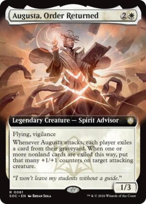 Augusta, Order Returned (Extended Art) - 61: Commander: Secrets of Strixhaven