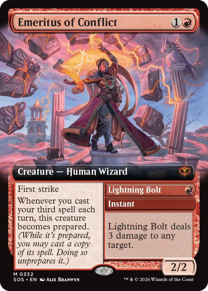 Emeritus of Conflict (Extended Art) - 332: Secrets of Strixhaven