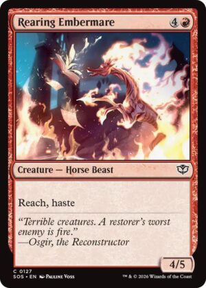 Rearing Embermare - 127: Secrets of Strixhaven