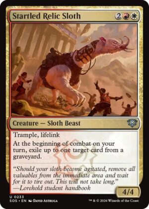 Startled Relic Sloth - 233: Secrets of Strixhaven