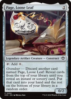 Page, Loose Leaf - 250: Secrets of Strixhaven