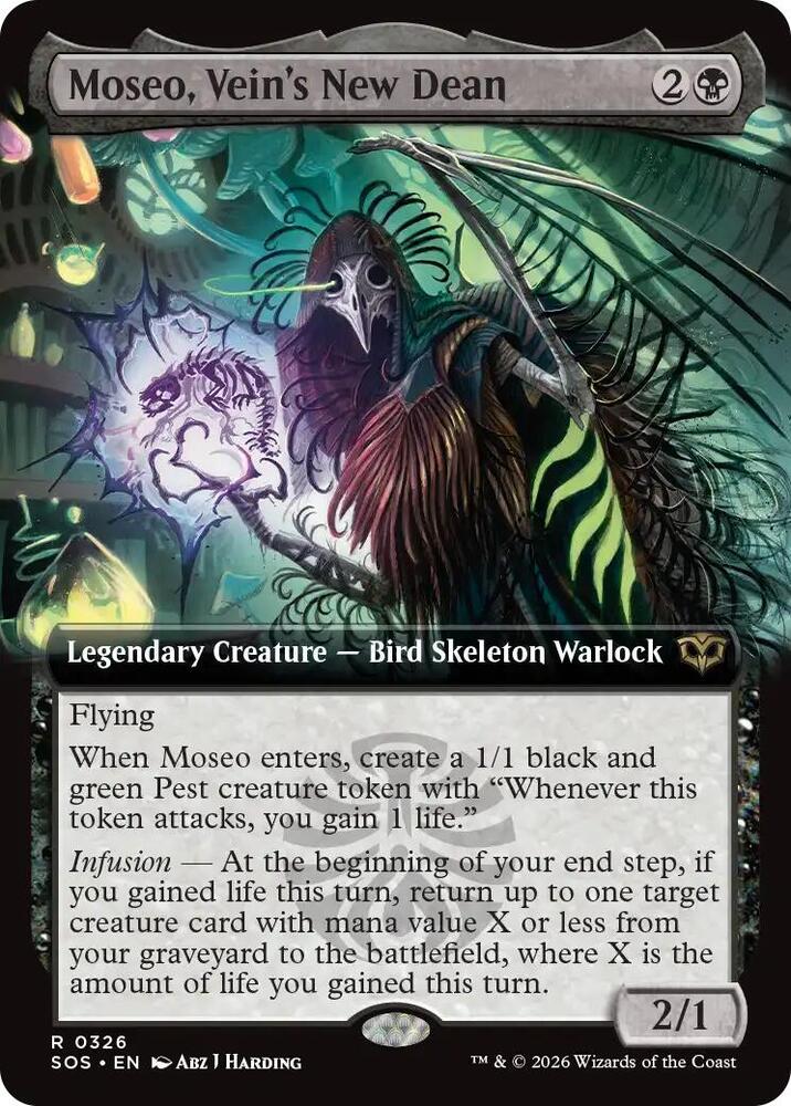 Moseo, Vein's New Dean (Extended Art) - 326: Secrets of Strixhaven
