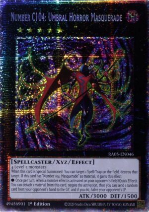 Number C104: Umbral Horror Masquerade (Starlight Rare) - RA05-EN046: Rarity Collection 5