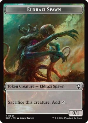 Eldrazi Spawn // Worm Double-Sided Token - 1 // 26: Commander: Secrets of Strixhaven
