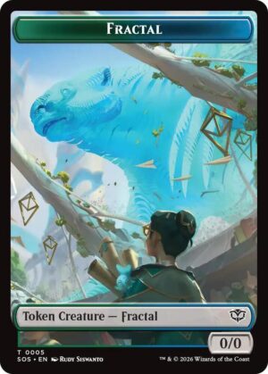 Fractal (0005) // Pest (0009) Double-Sided Token - 5 // 9: Secrets of Strixhaven