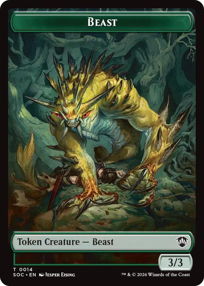 Beast // Primo, The Indivisible Double-Sided Token - 14 // 24: Commander: Secrets of Strixhaven
