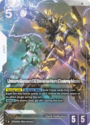 Unicorn Gundam 02 Banshee Norn (Destroy Mode) (LR+) - GD04-065: Phantom Aria