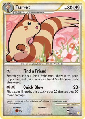 Furret - 21/123: HeartGold SoulSilver