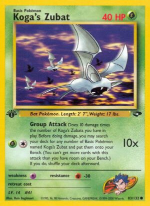 Koga's Zubat - 083/132: Gym Challenge