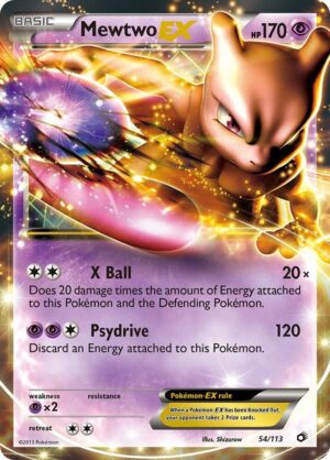 Mewtwo EX - 54/113: Legendary Treasures (LP)