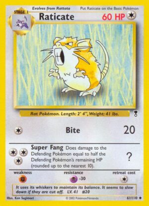Raticate - 061/110: Legendary Collection