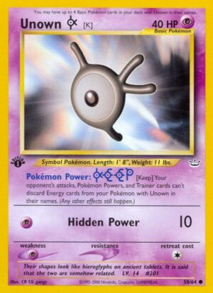 Unown [K] - 58/64: Neo Revelation
