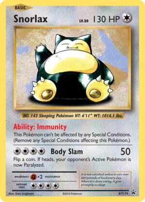 Snorlax - XY179 - XY179: XY Promos (LP)