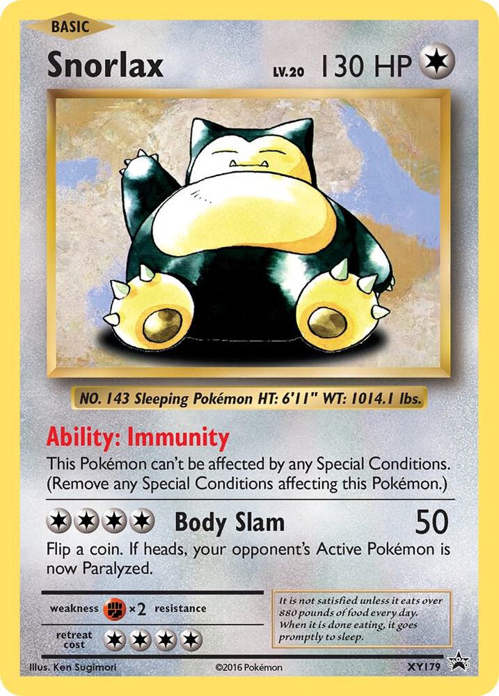 Snorlax - XY179 - XY179: XY Promos (LP)