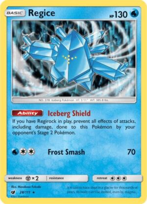Regice - 28/111: SM - Crimson Invasion