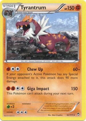 Tyrantrum - 62/111 (Cosmos Holo) - 062/111: Miscellaneous Cards & Products