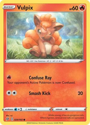 Vulpix - 024/192: SWSH02: Rebel Clash