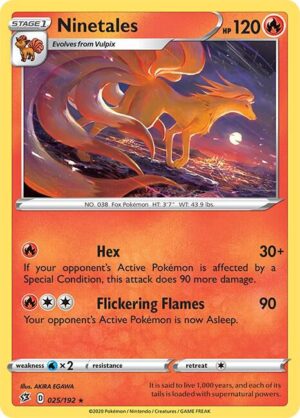 Ninetales - 025/192: SWSH02: Rebel Clash