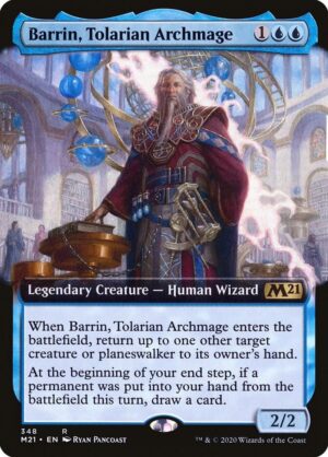 Barrin, Tolarian Archmage (Extended Art) - 348: Core Set 2021