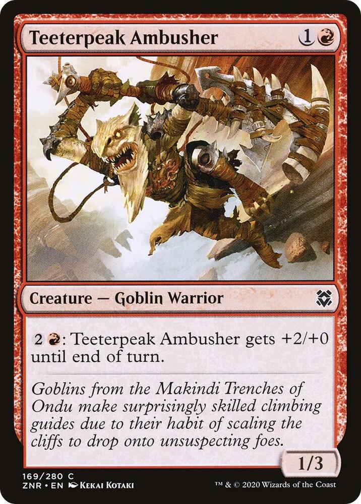 Teeterpeak Ambusher - 169: Zendikar Rising