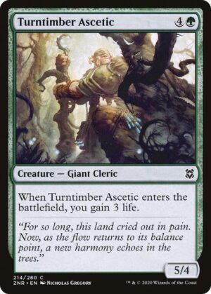 Turntimber Ascetic - 214: Zendikar Rising