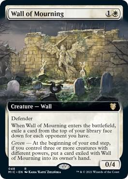 Wall of Mourning (Extended Art) - 48: Commander: Innistrad: Midnight Hunt