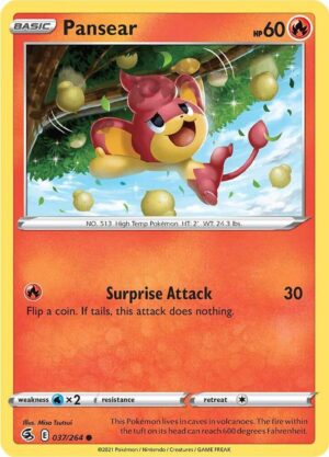 Pansear - 037/264: SWSH08: Fusion Strike