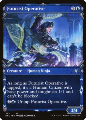 Futurist Operative (Showcase) - 333: Kamigawa: Neon Dynasty
