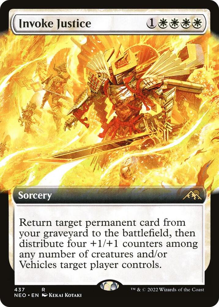 Invoke Justice (Extended Art) - 437: Kamigawa: Neon Dynasty