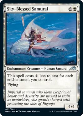 Sky-Blessed Samurai - 37: Kamigawa: Neon Dynasty