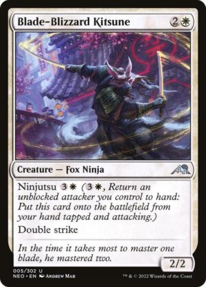 Blade-Blizzard Kitsune - 5: Kamigawa: Neon Dynasty
